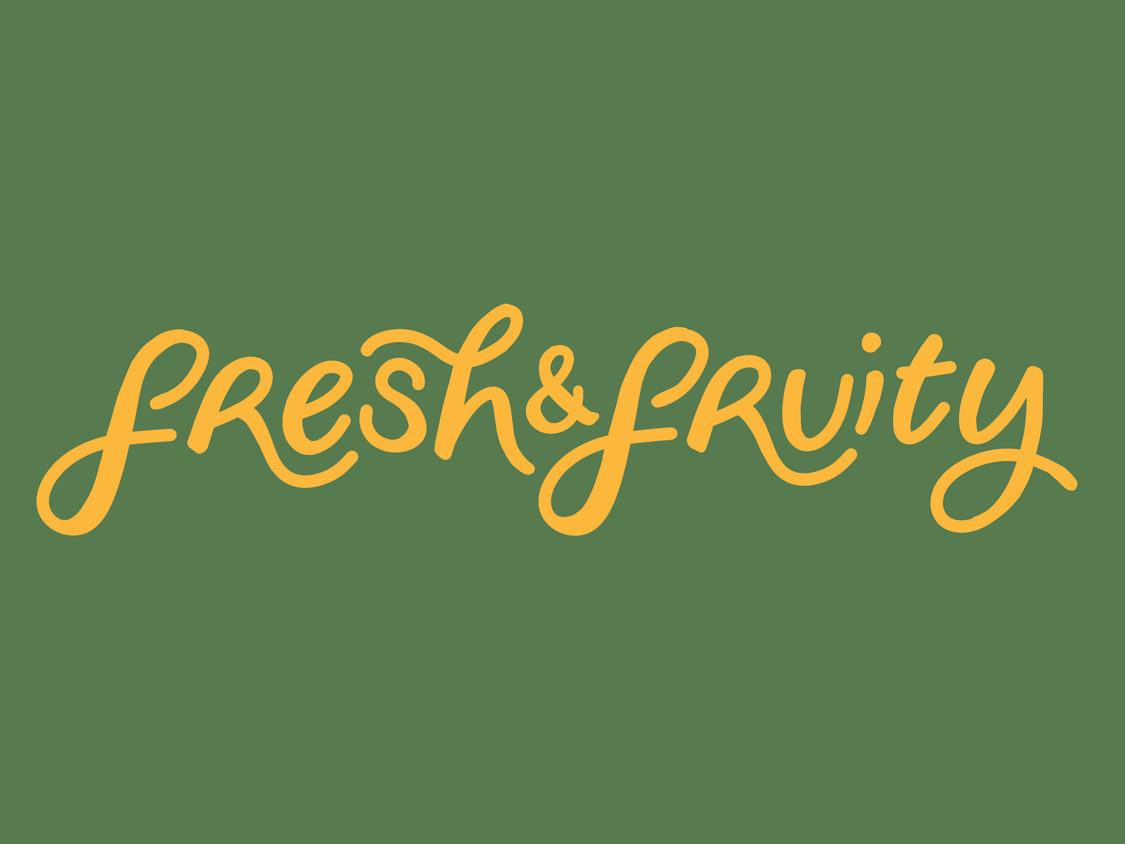 fresh and fruity horizontal logo variation